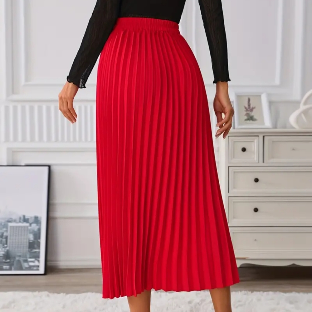 Pleated Midi Skirt - Picture 2 of 4